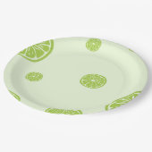 Assiettes En Carton Plaque de papier citron vert (Angle)