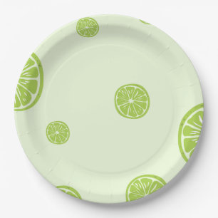 Assiettes En Carton Plaque de papier citron vert
