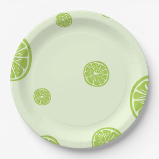 Assiettes En Carton Plaque de papier citron vert