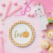 Assiettes En Carton Plaque de papier Citrouille 2e anniversaire - Plat (Fête)