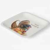 Assiettes En Carton Plaque de papier Citrouille Turquie Thanksgiving (Angulaire)