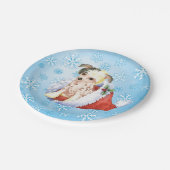 Assiettes En Carton Plaque de papier crêpé de Noël chinois (Angle)