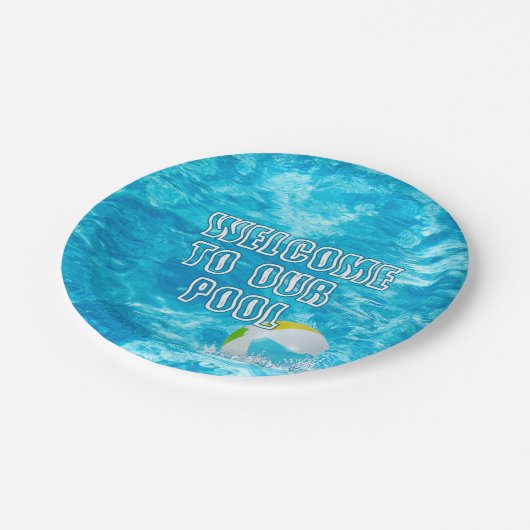 Assiettes En Carton Plaque de papier d'accueil de la piscine (Angle)