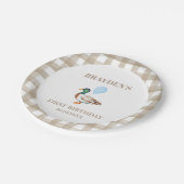 Assiettes En Carton Plaque de papier d'anniversaire de canard (Angle)