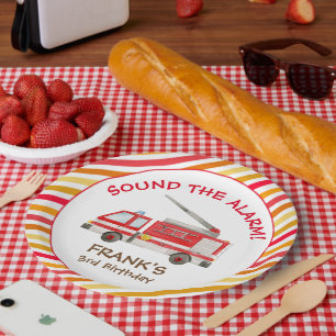 Assiettes En Carton Plaque de papier d'anniversaire de la fête d'incen