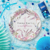 Assiettes En Carton Plaque de papier d'anniversaire Fleur sauvage de p (Fête)