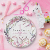 Assiettes En Carton Plaque de papier d'anniversaire Fleur sauvage de p (Fête)