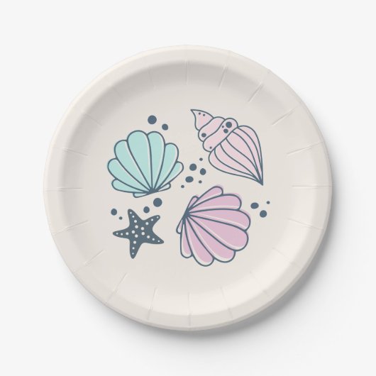 Assiettes En Carton Plaque de papier d'anniversaire minimale pour le c (Devant)