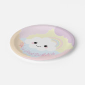 Assiettes En Carton Plaque de papier d'anniversaire Sofia Cloud (Angle)