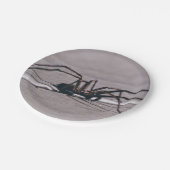 Assiettes En Carton Plaque de papier d'araignée d'Halloween (Angle)