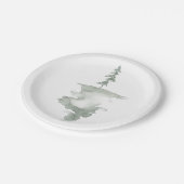 Assiettes En Carton Plaque de papier d'ardoise d'aquarelle moderne (Angle)