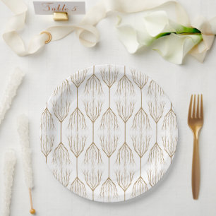 Assiettes En Carton Plaque de papier de 9 po pour arbres d'hiver