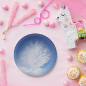 Assiettes En Carton Plaque de papier de beaux nuages (Fête)