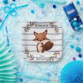 Assiettes En Carton Plaque de papier de bois sur mesure - Écureuil (Fête)