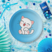 Assiettes En Carton Plaque de papier de chat (Fête)