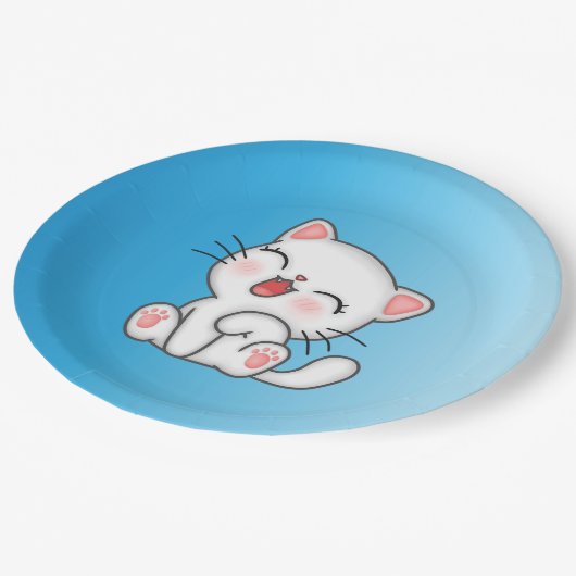 Assiettes En Carton Plaque de papier de chat (Angle)