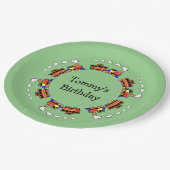 Assiettes En Carton Plaque de papier de conception Circle des trains (Angle)