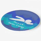 Assiettes En Carton Plaque de papier de conception de natation (Angle)