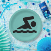 Assiettes En Carton Plaque de papier de conception de natation (Fête)