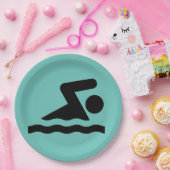 Assiettes En Carton Plaque de papier de conception de natation (Fête)