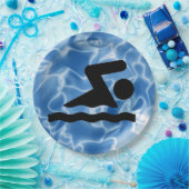 Assiettes En Carton Plaque de papier de conception de natation (Fête)