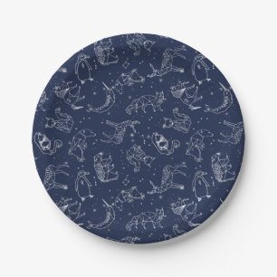 Assiettes En Carton Plaque de papier de constellations animales