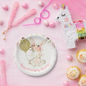 Assiettes En Carton Plaque de papier de fête d'anniversaire de Bunny F (Party)