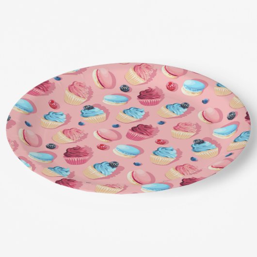 Assiettes En Carton Plaque de papier de friandises (Angle)