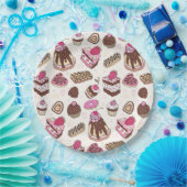 Assiettes En Carton Plaque de papier de friandises (Fête)