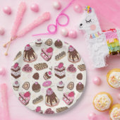 Assiettes En Carton Plaque de papier de friandises (Fête)
