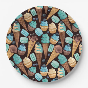 Assiettes En Carton Plaque de papier de friandises