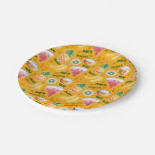 Assiettes En Carton Plaque de papier de fruits tropicaux (Angle)