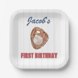 Assiettes En Carton Plaque de papier de gant de baseball