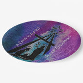 Assiettes En Carton Plaque de papier de la Nativité en verre tendu (Angle)