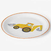 Assiettes En Carton Plaque de papier de l'excavateur de construction (Angle)