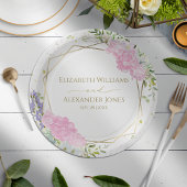 Assiettes En Carton Plaque de papier de mariage de printemps Pastel Fl