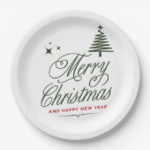 Assiettes En Carton plaque de papier de noël (Devant)