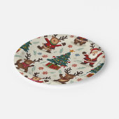 Assiettes En Carton Plaque de papier de Noël (Angle)