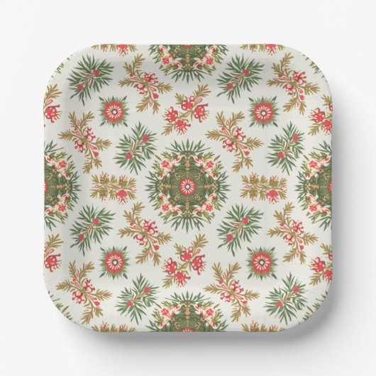 Assiettes En Carton Plaque de papier de Noël (Recto)