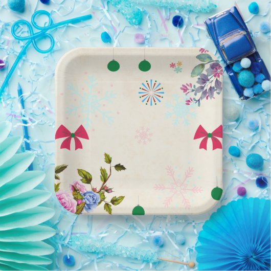 Assiettes En Carton Plaque de papier de Noël (Fête)