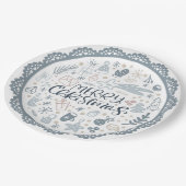 Assiettes En Carton Plaque de papier de Noël (Angle)