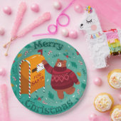 Assiettes En Carton Plaque de papier de Noël amusante (Fête)