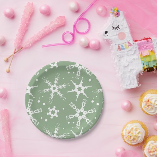 Assiettes En Carton Plaque de papier de Noël moderne (Fête)