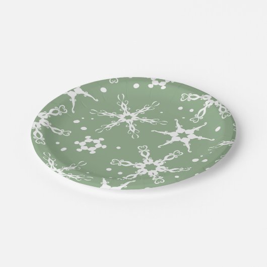 Assiettes En Carton Plaque de papier de Noël moderne (Angle)