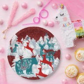 Assiettes En Carton Plaque de papier de Noël scandinave (Fête)