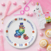 Assiettes En Carton Plaque de papier de partie personnalisée Chat (Fête)