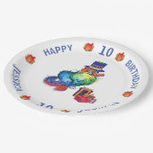 Assiettes En Carton Plaque de papier de partie personnalisée Chat (Angle)