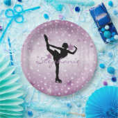 Assiettes En Carton Plaque de papier de patinage sur glace (Fête)