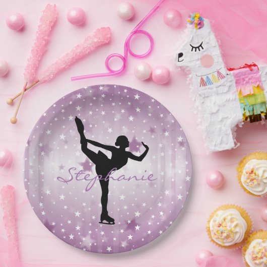 Assiettes En Carton Plaque de papier de patinage sur glace (Fête)