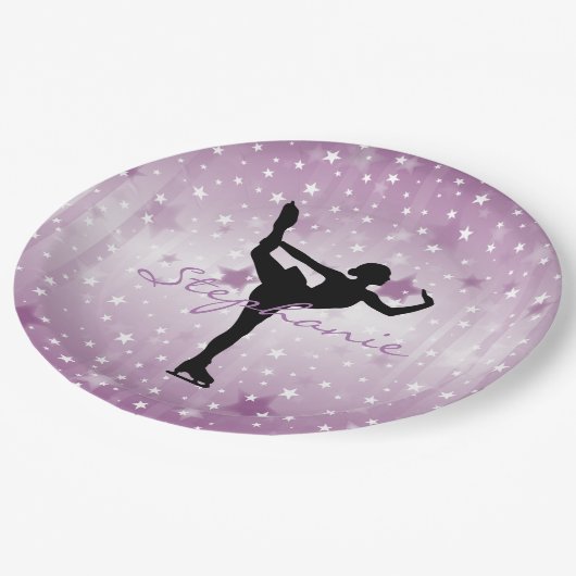 Assiettes En Carton Plaque de papier de patinage sur glace (Angle)